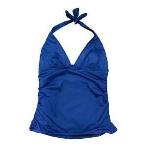 Calvin Klein‎ | Navy Blue Halter Tankini Swim Top L